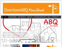Tablet Screenshot of abqmainstreet.org